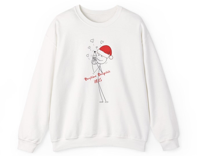 Festive AF Stick Figure Crewneck Sweatshirt