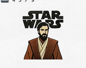 Star Wars Obi Wan Stickdatei, Jedi Master Stickdatei