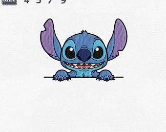 Stitch Embroidery Machine Design, Lilo and Stitch Design File (Instant Download)
