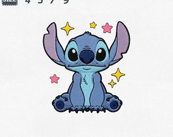 Stitch Lilo Embroidery Machine File, Baby Stitch (Digital Download)