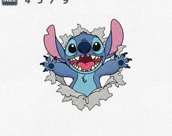 Stitch Embroidery Design File, Disney Lilo & Stitch, Digitizing Embroidery Patterns