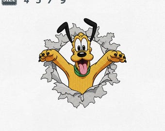 Cartoon Dog Puppy Machine Embroidery Design, Classic Cartoon's friends, Embroidery File 4x4 5x7 7x9, DST PES JEF VP3