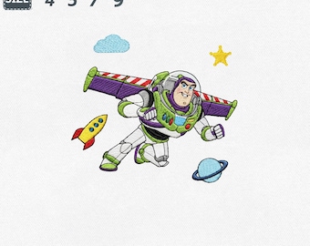 Buzz Lightyear Embroidery Design, Magic Cartoon Embroidery File (Digital Download)
