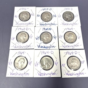 1934–1964 Washington Silver Quarter • 90% Silver • Choose Year, Mint, and CoinSnap Grade
