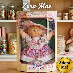 Cabbage Patch Kids 1993 10th Anniversary Zora Mae • (NEW) Limited Edition Boxed Doll + Papers