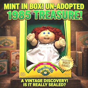 1985 NEW Cabbage Patch Kids Doll — Xavier Signature Red Hair —Rona Dyann • Original Papers
