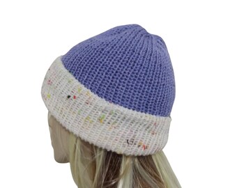 Women Knit Beanie - Winter Fashion - Winter Ladies Hat - Reversible  skullcap - Australian made