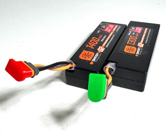 IC2 Battery Charge Indicator Caps (10-Pack): Losi NASCAR, Green & Red