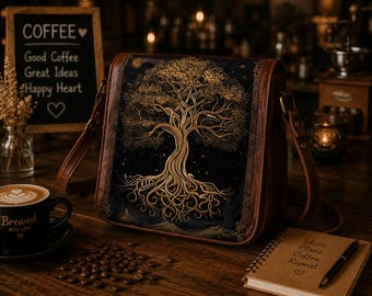 Bolso bandolera de cuero hecho a mano para mujer, bolso cruzado estilo bohemio vintage, bolso rústico de cuero de grano completo para portátil, regalos para hombres y mujeres.