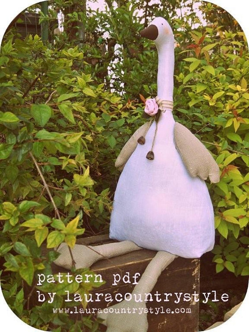 Pdf Sewing Pattern Goose, Soft goose, Softie Pattern, Cloth, Rag Doll, Home Decoration pattern, Stop Door, Toy, Free Shipping image 4