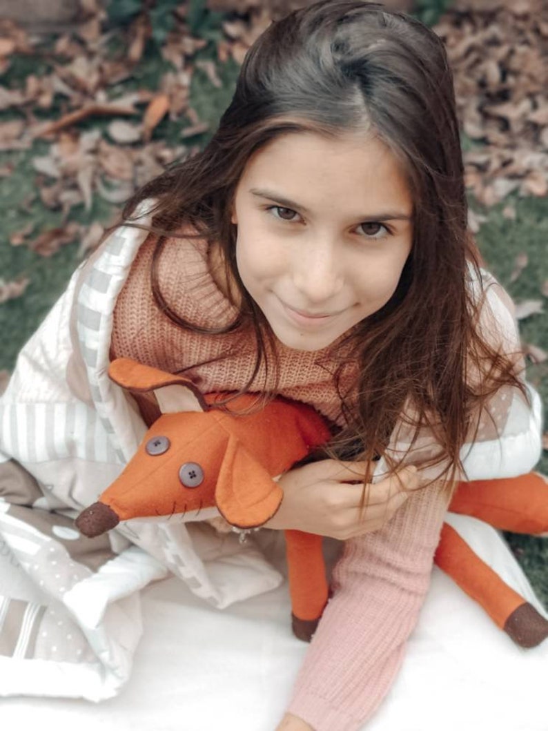 Pdf sewing pattern Fox Stuffed Animal Fox plush toy pattern, FREE SHIPPING image 2