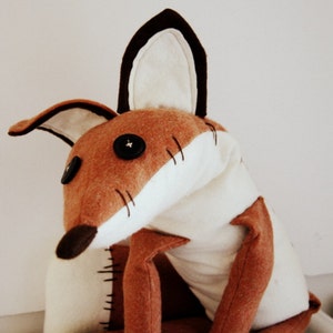 Pdf sewing pattern Fox Stuffed Animal Fox plush toy pattern, FREE SHIPPING image 3