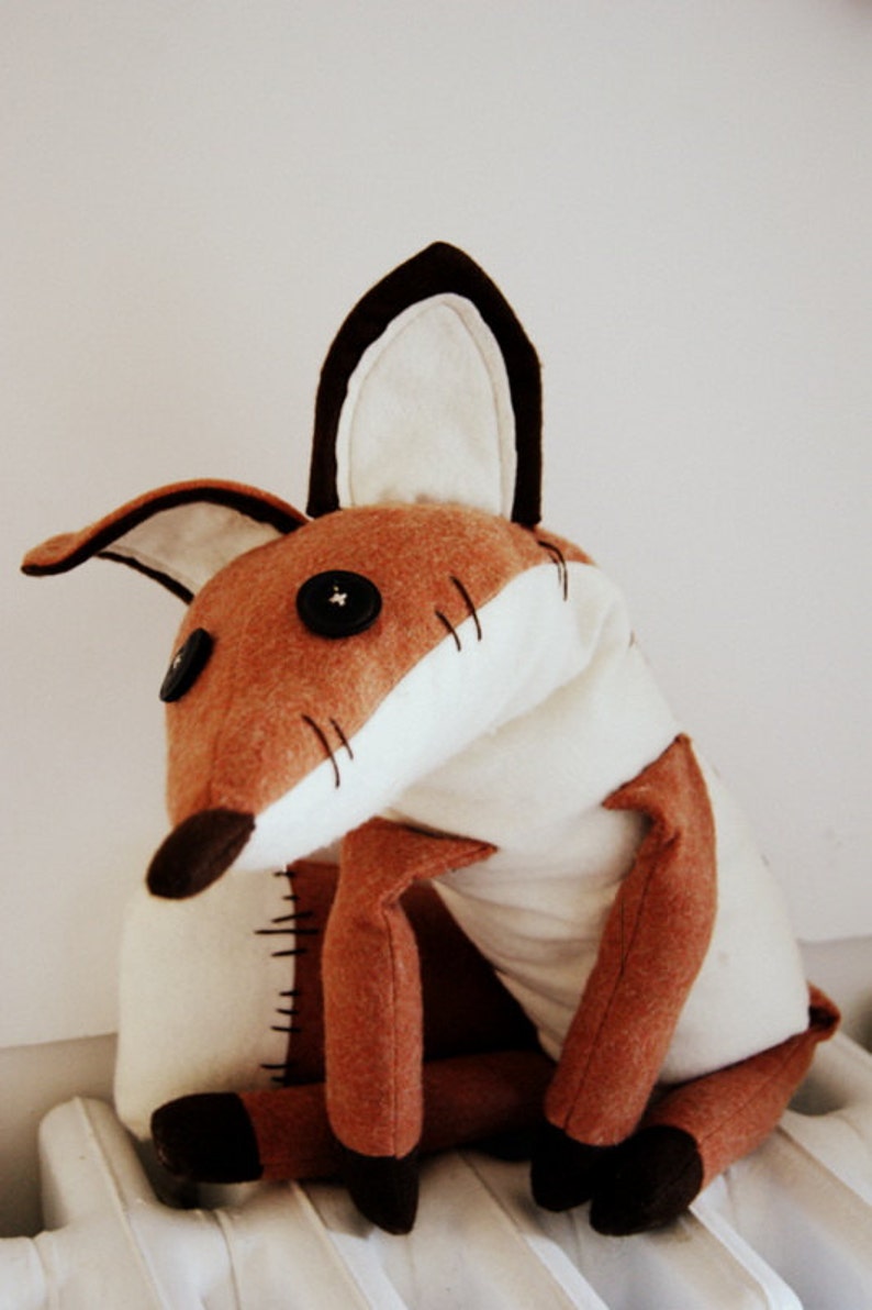 Pdf sewing pattern Fox Stuffed Animal Fox plush toy pattern, FREE SHIPPING image 3