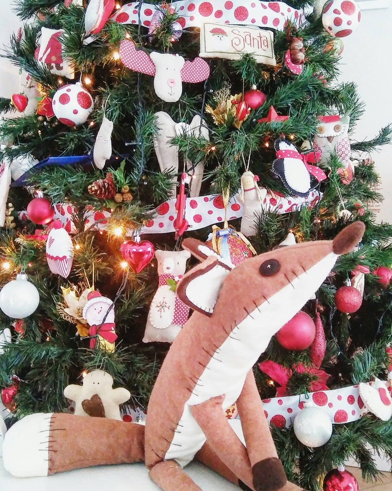 Pdf Sewing Pattern Fox Stuffed Animal fox Plush Toy Pattern Etsy