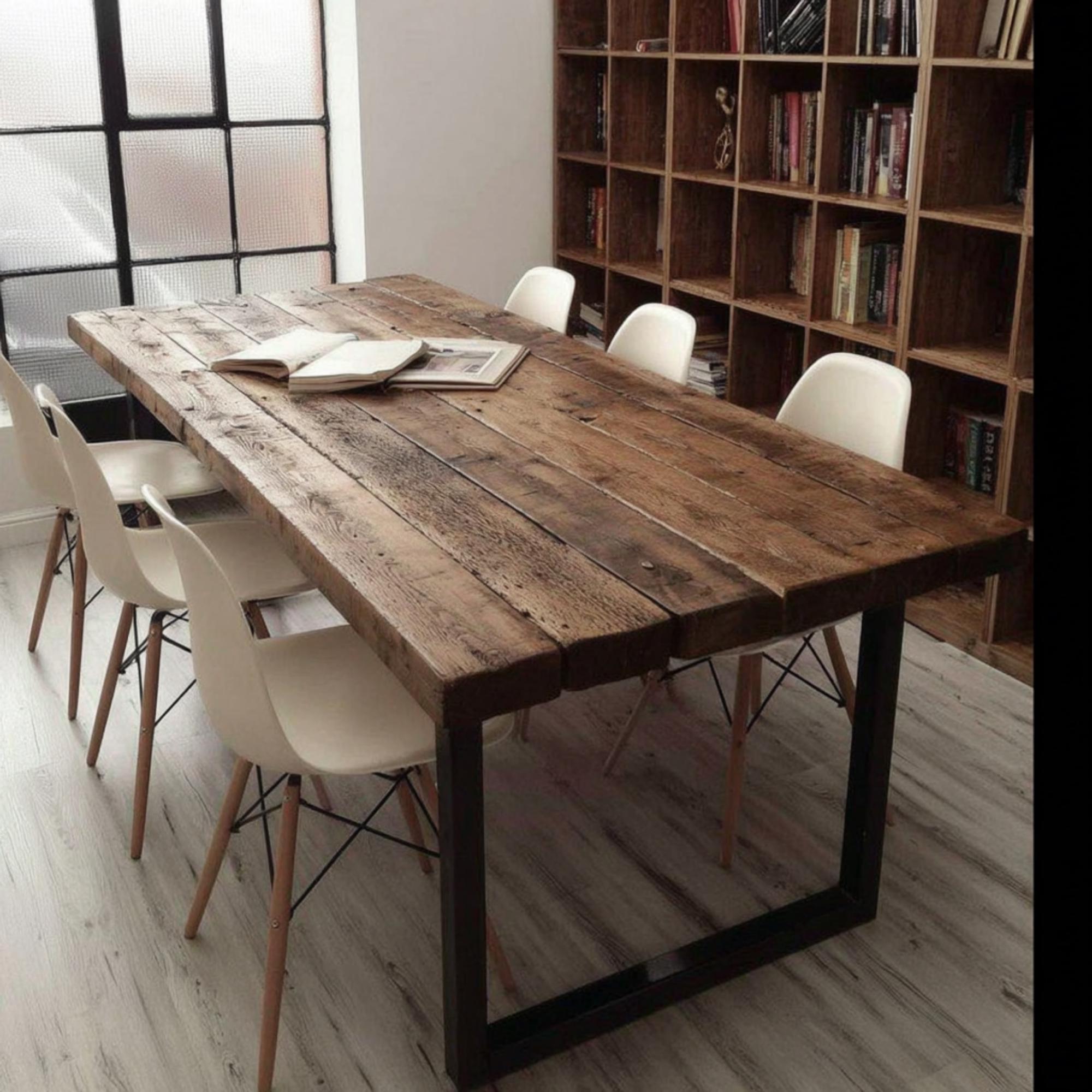 Handmade Rustic Wood Dining Table – Custom Farmhouse Kitchen Table - Etsy
