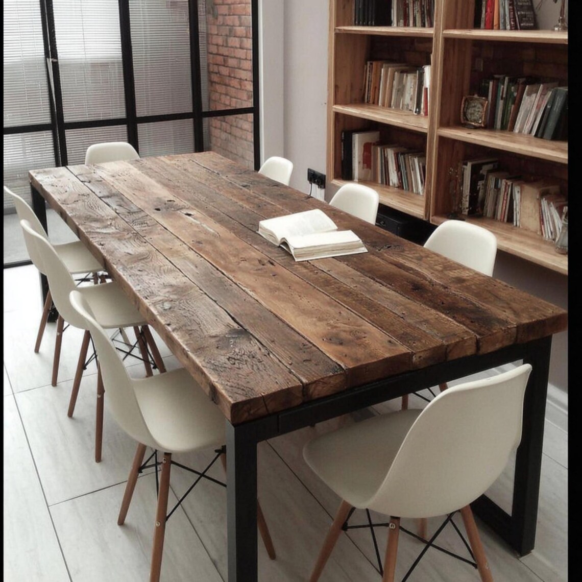 Handmade Rustic Wood Dining Table – Custom Farmhouse Kitchen Table - Etsy