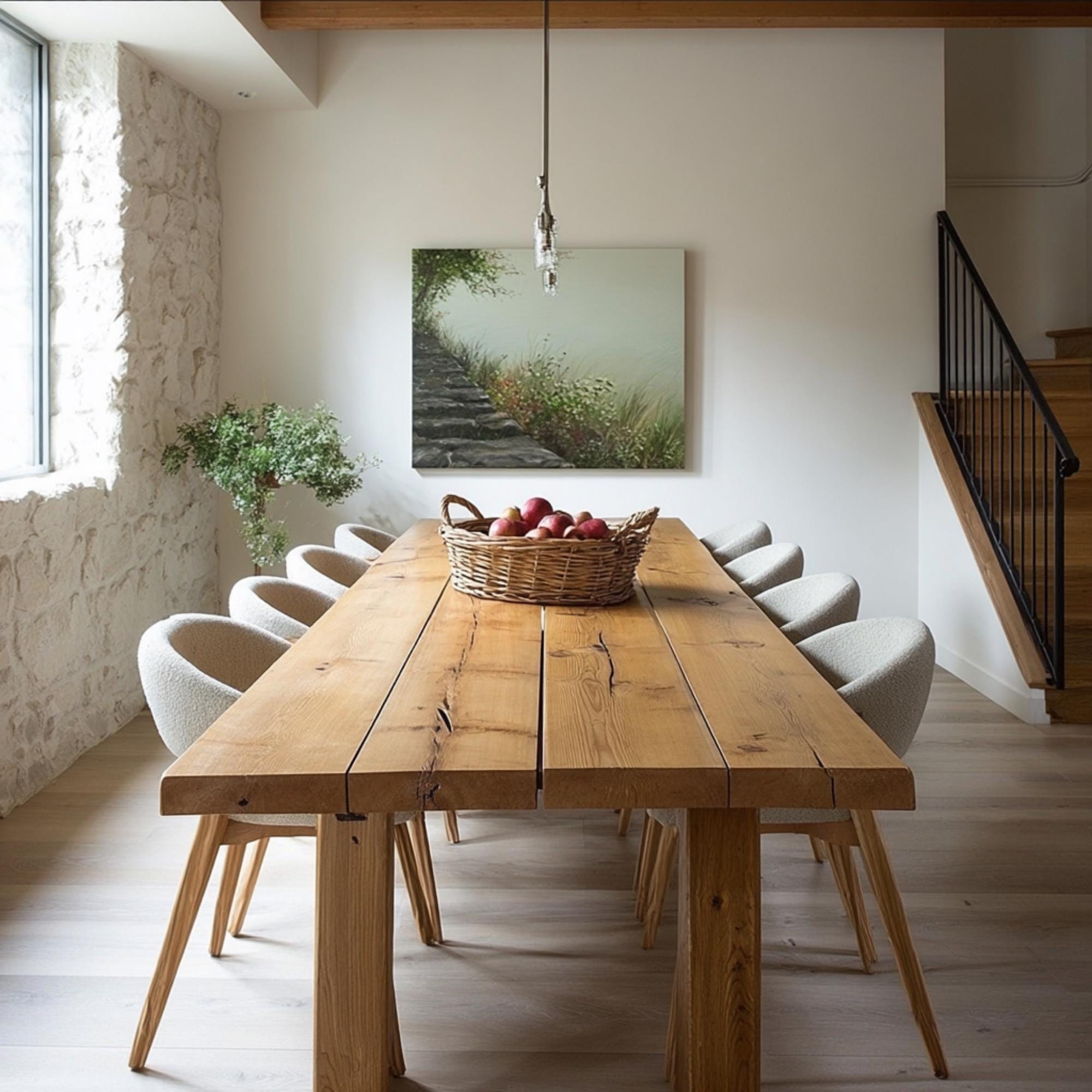 Rustic Cedar Dining Table Wooden Table - Dining Table - Rustic Table - Kitchen Table - Farmhouse ...