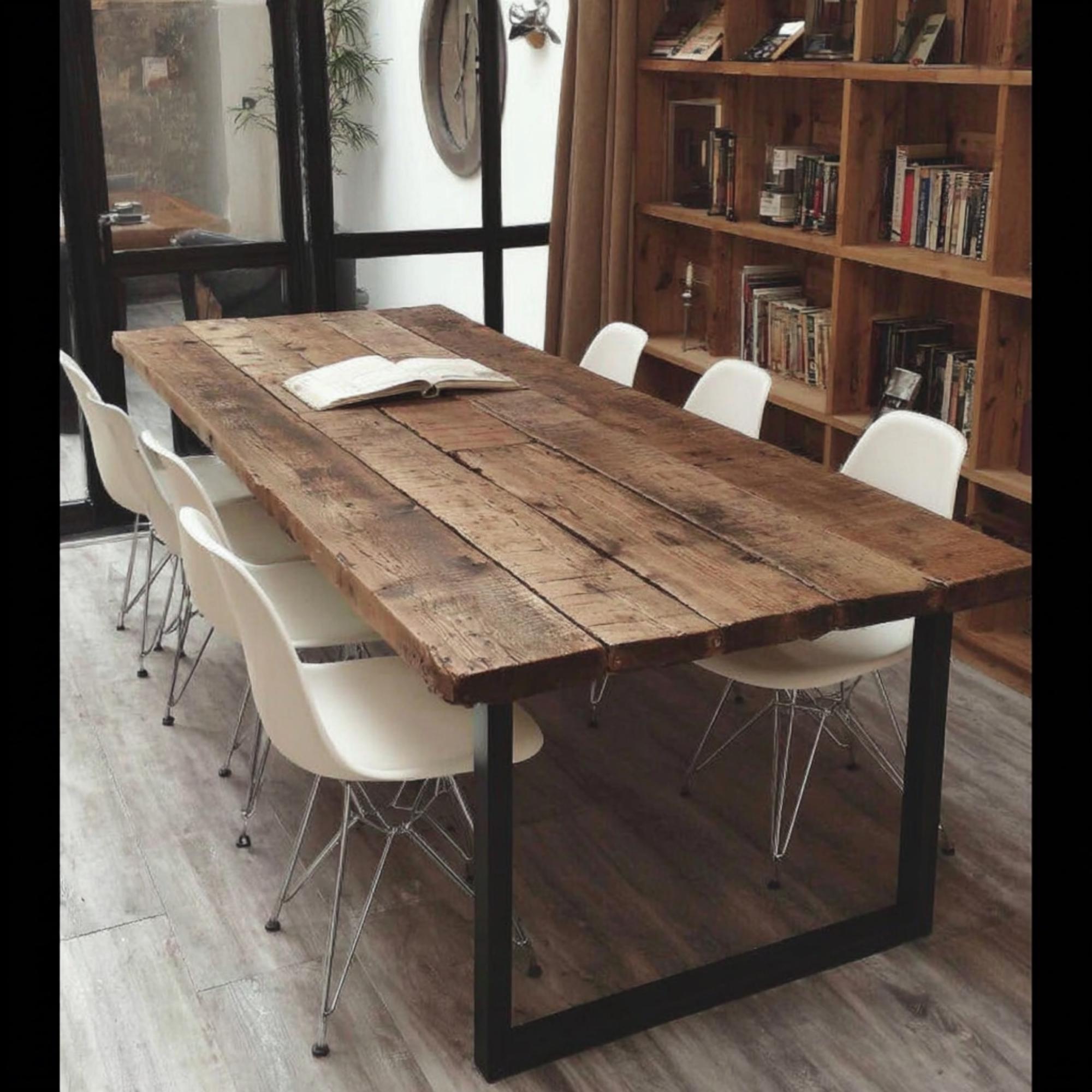 Handmade Rustic Wood Dining Table – Custom Farmhouse Kitchen Table - Etsy