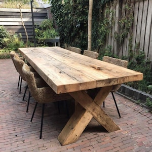Wooden Table | Rustic Wooden Table | Solid Wood Table | Handmade Kitchen Table | Dining Table | Wooden Dining Table | Rustic Wood Table