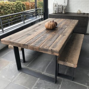 Rustic Wooden Table - Dining Table - Kitchen Table - Wood Table - Farmhouse Table - Handmade Rustic Table - Solid Wood Dining Table