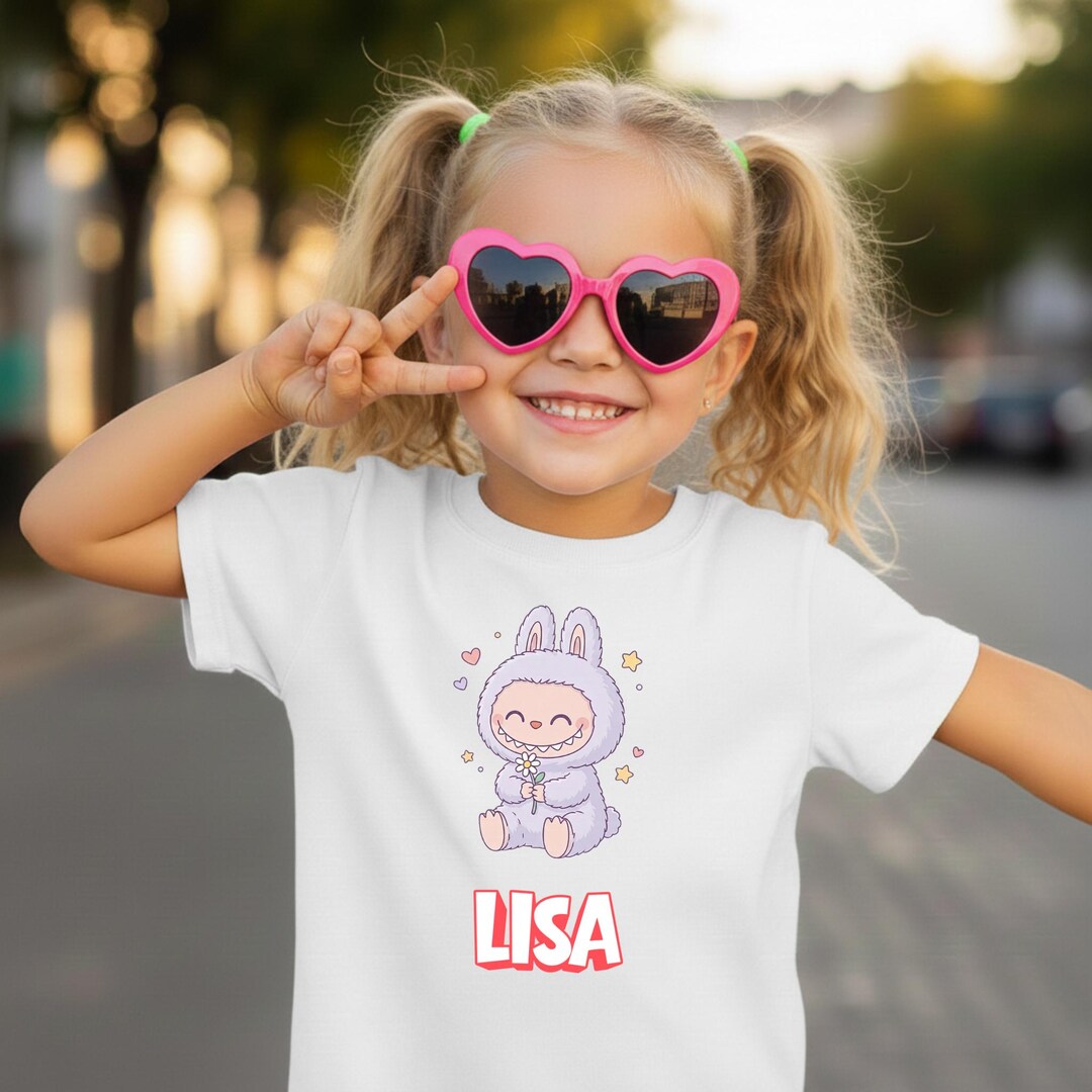 Personalized Labuu Kids T-shirt, Custom Name Birthday Gift - Etsy