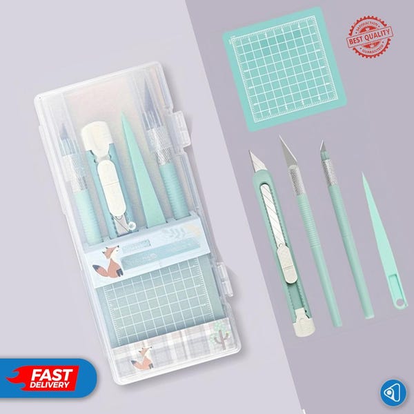 Craft Tool Kit, Precision Cutter Set, Kawaii Journaling Supplies