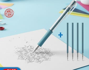Präzisions-Handwerk Cutter-Stift | Scrapbooking, Journaling mit 4 Ersatzminen