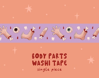 Nastro washi horror con parti del corpo