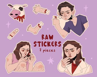 Raw Horror Sticker Pack - Etsy