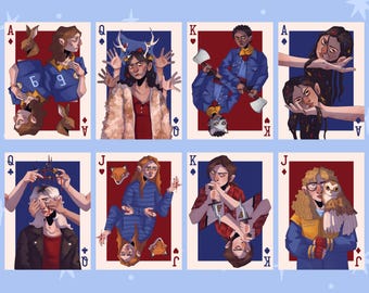 Stampe artistiche di carte da gioco Yellowjackets