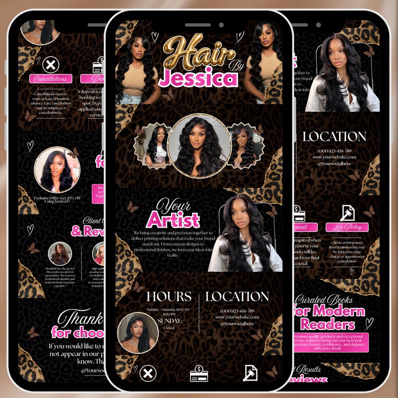 Hair Acuity Bookings Site, Acuity Scheduling Template, Schedule Acuity, Hair Tech Acuity, Hairstylist Website Acuity Booking, Canva Editable