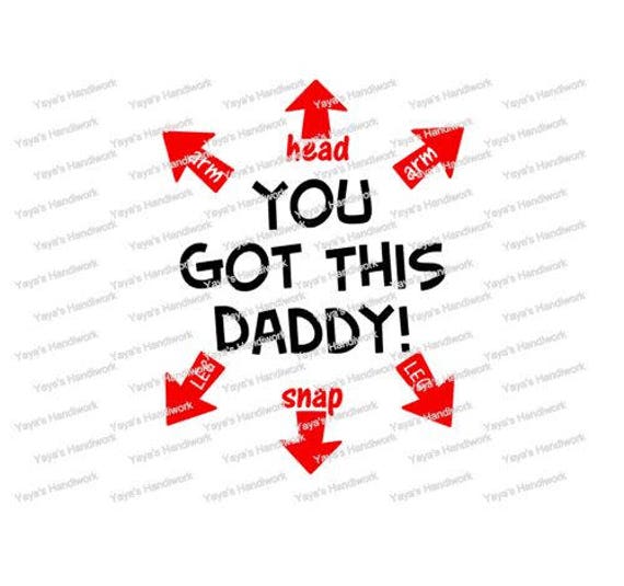 Download You got this Daddy Funny Onesie directional arrows Digital | Etsy