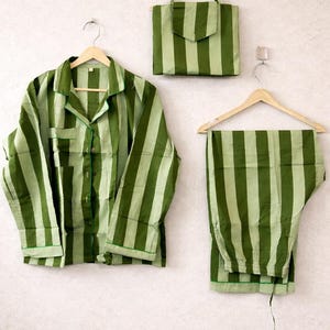 Set Panama in cotone con stampa a blocchi: abbigliamento da casa boho con marsupio