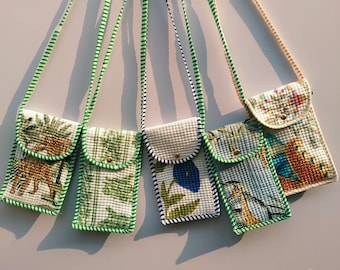 Handmade Cotton Quilted Sunglasses Pouch, Sunglasses Case, Small Small Pouch, Gift Idea,