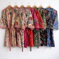 100% Cotton Kimono Robes Dress women wedding bridesmaid Robe, Shower Maternity Robe Bath robe Dressing Gown gifts Beachwear long/short product logo