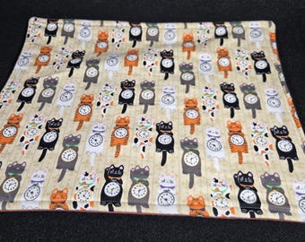 Handmade Flannel Catnip Crinkle Mats-Cat Clocks