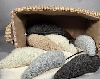 NEW COLORS-Crinkle Catnip Mouse Kicker-The Big Cheese