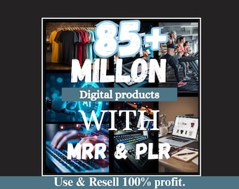 Pacchetto aziendale con oltre 85 milioni di prodotti digitali PLR e MRR / diritti di rivendita