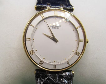Vintage zeldzame Seiko Lassale goudkleurige dameshorloge Etsy Nederland