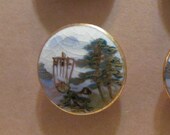 Reduced Rare porcelain Satsuma button set of 12, porcelain, mint condition, SL1