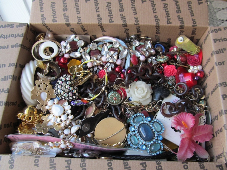 Reduced Huge 20 Lb Lot of Craft Jewelry and Supplies Lg Etsy