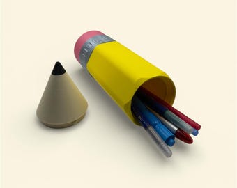 Personalized 3D Printed Pencil Holder – Custom Name Desk Organizer