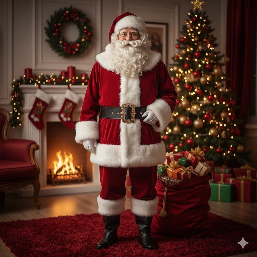 Luxury Red Velvet Santa Suit Classic Christmas Costume Etsy Australia luxury-red-velvet-santa-suit-classic-christmas-costume-etsy-australia