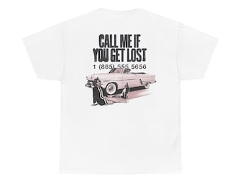 Ring mig om du går vilse grafisk t-shirt | Vintagebil retro roadtrip-tröja