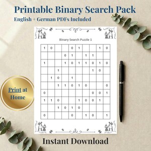 1,000 Extreme Binary Puzzles Printable Bundle