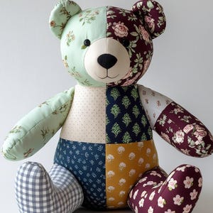 Memory Bear Sewing Pattern – Keepsake Teddy Bear (Digital File)