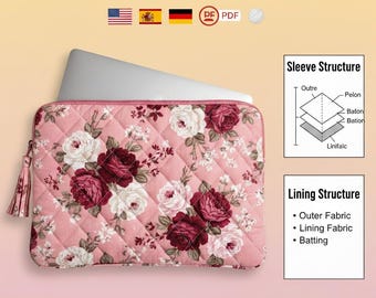 Laptop Sleeve Sewing Pattern – Beginner Friendly PDF Download