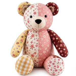 Memory Bear Sewing Pattern PDF | Large Size | A4 A0 US Letter | Instant Download
