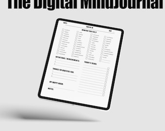 The Digital MindJournal Daily Check-In Template | Inspired By MindJournals