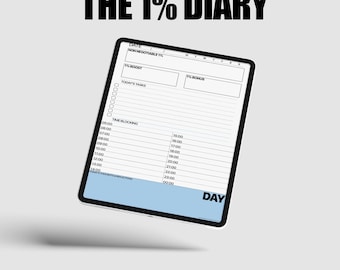 The 1% Digital Diary Template & App Shortcut | Inspired By Steven Bartlett's Diary Of A CEO